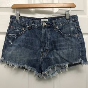 MORE PICS Hudson Tori Slouch Denim Shorts